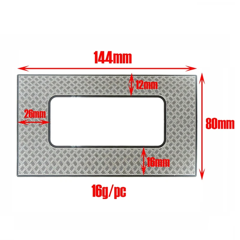 Metal Skylight Anti-Skid Plate Sunroof Luggage Rack Decoration For 1/10 RC Car Traxxas TRX4 TRX-4 Land Rover Defender