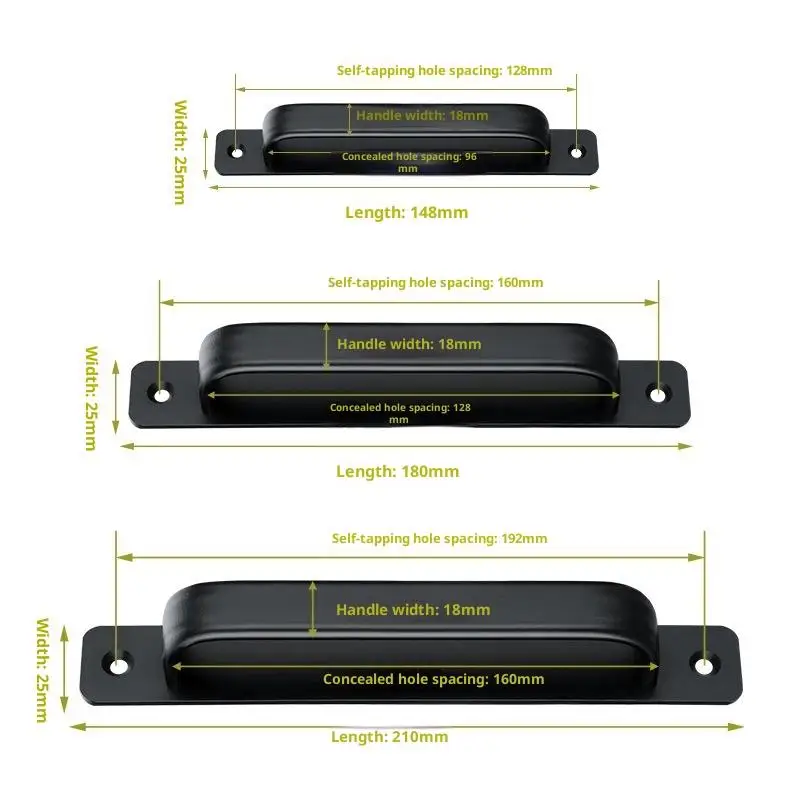 Aluminum Alloy Drill-free Handle Glass Sliding Door Window Drawer Wardrobe Push-pull Bathroom Sticker Door Handles view 5