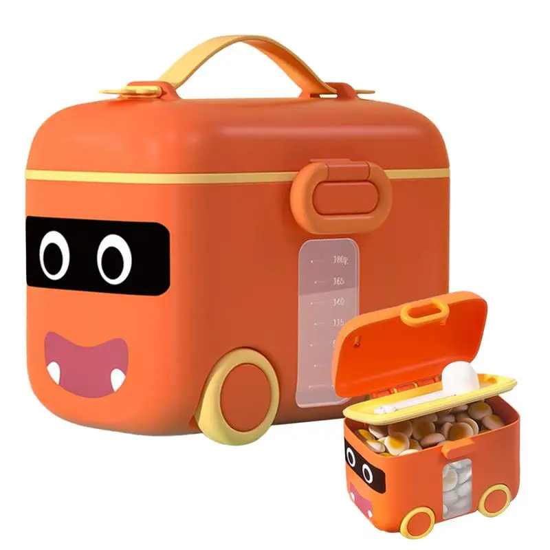 Milk Powder Formula Box Formula Container To Go Portable Dispenser Car Shape Formula Container To Go For Sugar Cocoa Powder