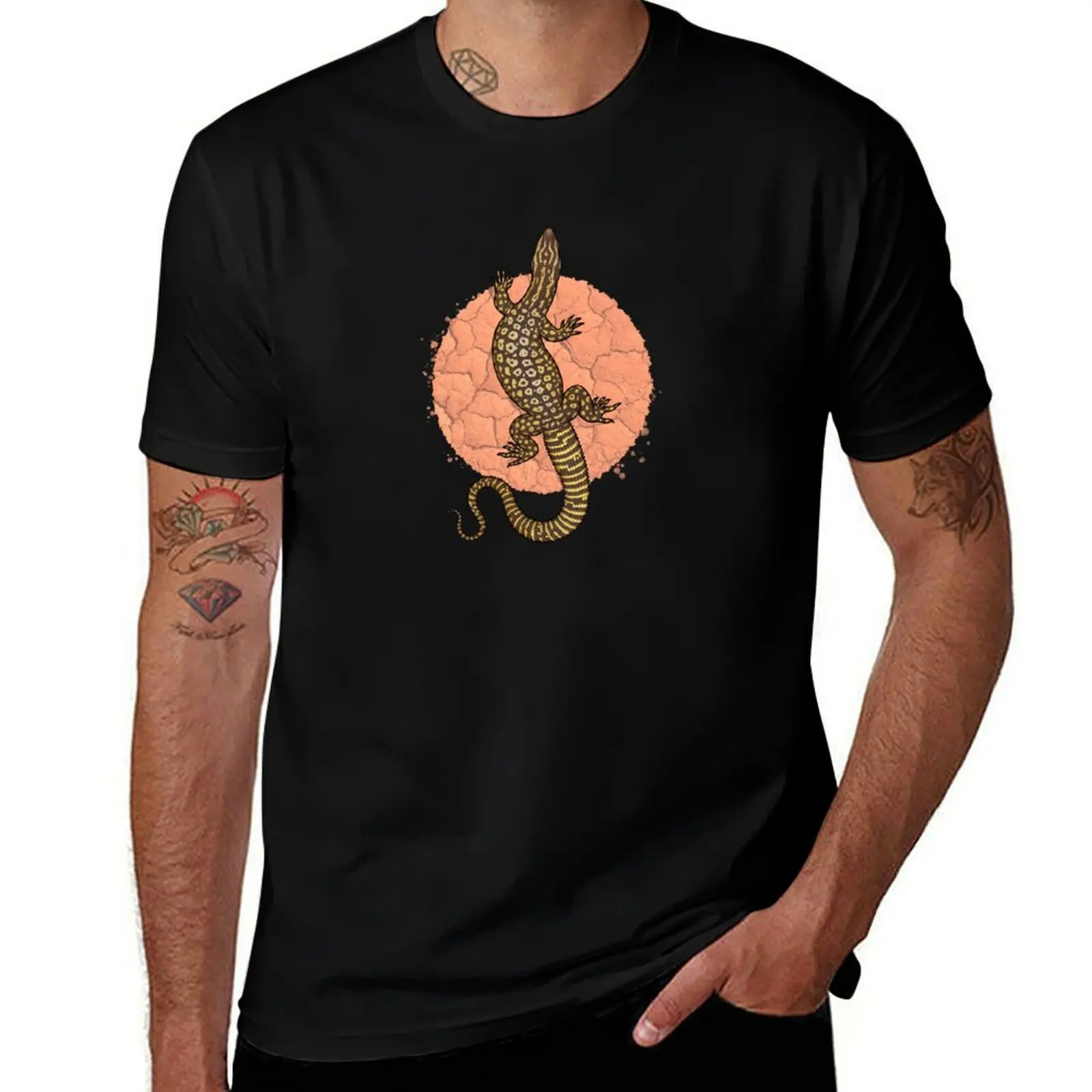 Ridge-tailed Monitor T-Shirt Casual Basic Short Sleeve T-Shirt