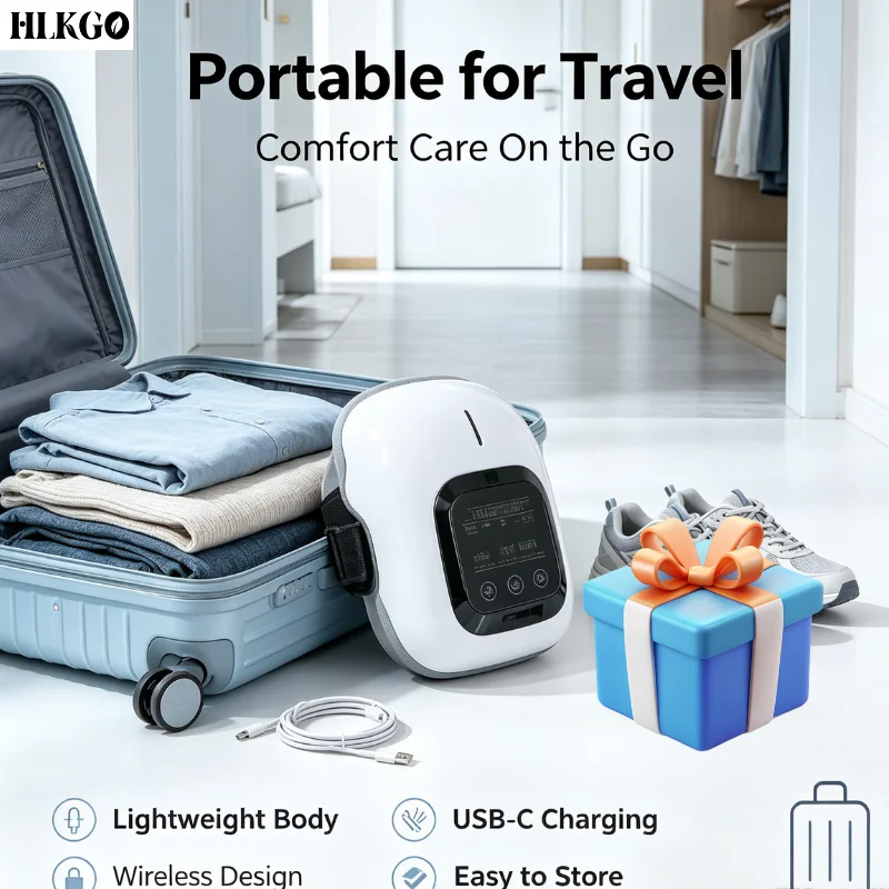 Electric Smart 6-Head Knee Massager Vibration Air Pressure Kneading Hot Compress Wireless Knee Massage Machine Home Use