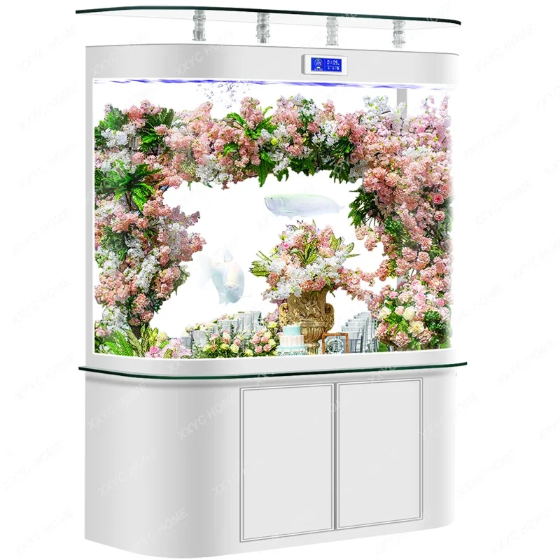 

Fish Tank Living Room Small Change Water Household Glass Ecological Cabinet Bottom Filter Cycle Aquarium