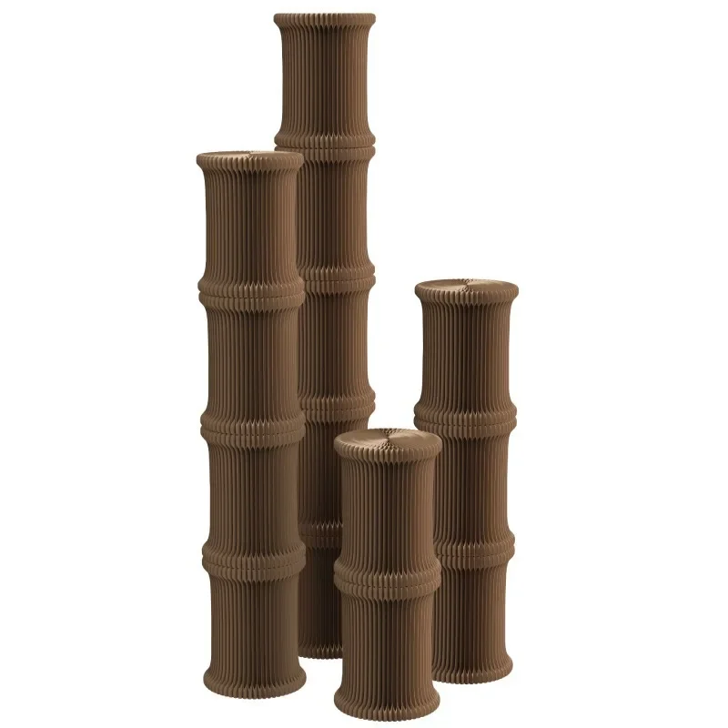 

cylindrical display stand Chinese Bogu handicrafts desktop storage exhibition decoration can be stacked display table