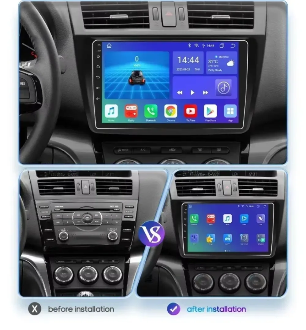 Car Radio Android for Mazda 6 GH 2007 - 2012 Android Auto Stereo CarPlay Multimedia Player 7862 Intelligent Audio support bose