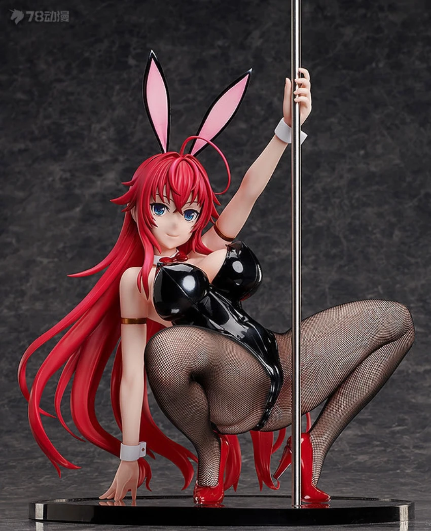 41CM High School DxD Rias Gremory Bunny Ver 1/4 PVC Figure FREEing B-Style Anime Model Doll Gift Toy