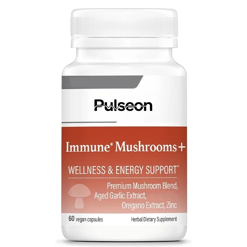 Herbal Supplements, Immune Support Formula, Cordyceps, Turkey Tail, and Aged Garlic Extract, All Non GMO, 60 Capsules