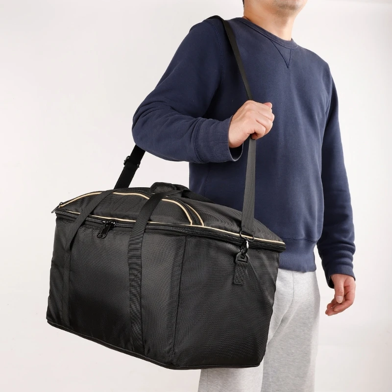 Estuche de viaje con correa para el hombro para accesorios de bolsa de almacenamiento de altavoz portátil JBL Authentics 500 (estuche de transporte)