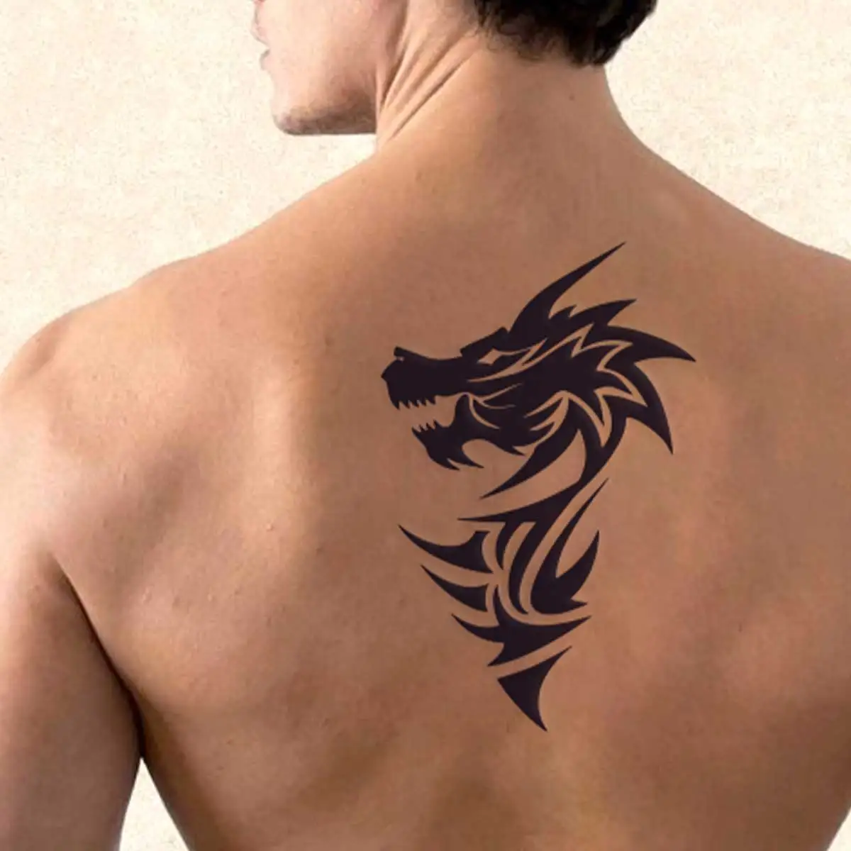 TATTOO 4pcs Black Scorpion Temporary Tattoos for Women Men Adult Finger Dragon Anchor Fake Tattoo Sticker Hand Art Tatoo Decal