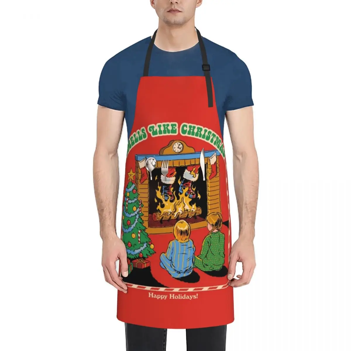 

Smells Like Christmas Apron Manicurists Restaurant Hairdresser Apron