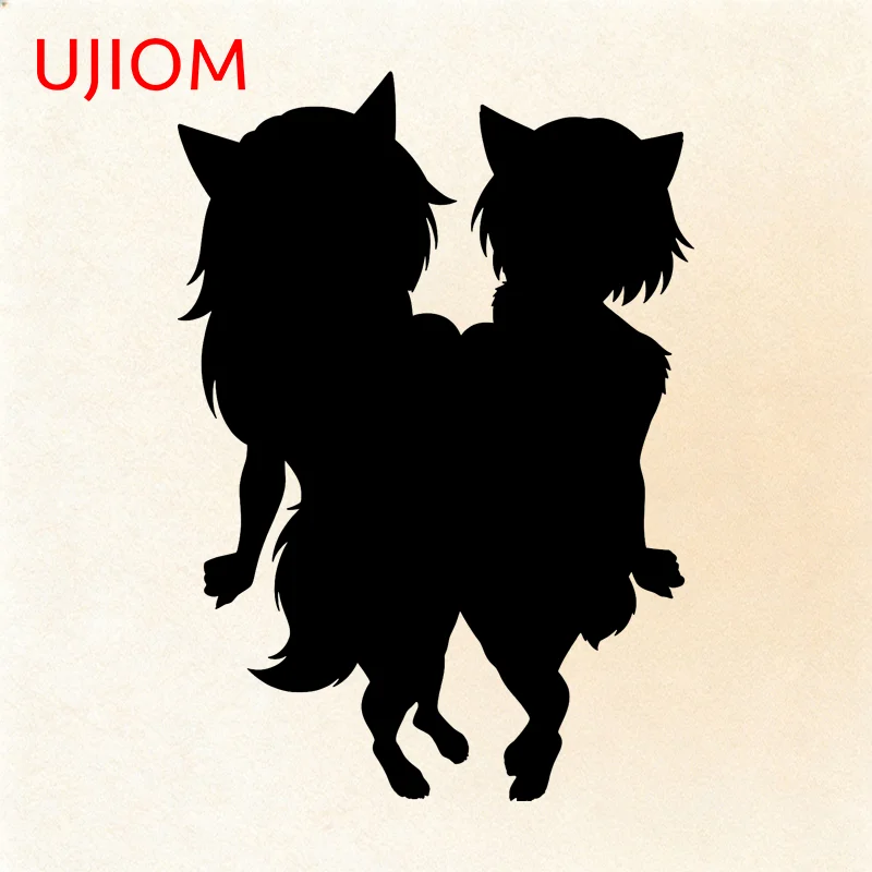UJIOM UJIOM Cheap Furry Loona Ahe-gao Wall Sticker Without Censorship Silhouette Style Dakimakura Decal Fluffy Art DIY Home Decor - Aliexpress Deal