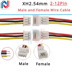 10PCS JST XH2.54 XH 2.54mm Wire Cable Connector 2P/3P/4P/5P/6/7/8/9/10/11/12 Pin Pitch Male Female Plug Socket 10/20/30cm Length