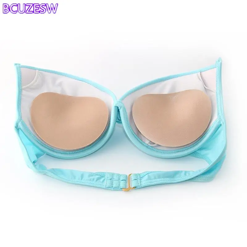 

Chest Push Up Sticky Bra Thicker Sponge Bra Pads Breast Lift Up Enhancer Removeable Inserts Swimsuit Invisible Bra