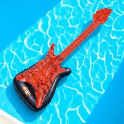 

Inflatable Guitar Prop Musical Party Decoration Realistic Simulation Inflatable Rock Instrument Stage Performance Disco Party
