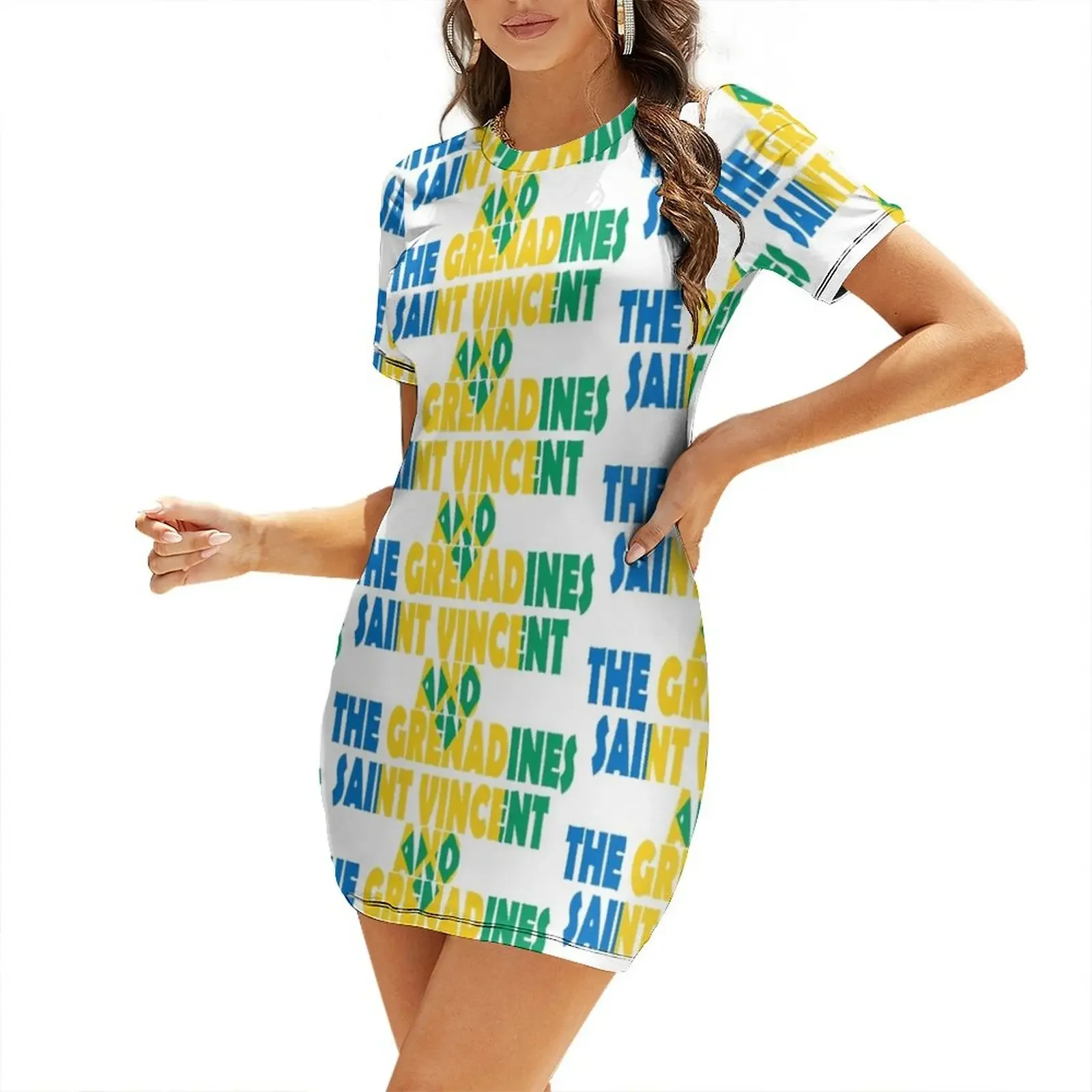 

Saint Vincent and the Grenadines Short-Sleeved Dress dress for women 2025 luxury evening dresses 2025 prom dress 2025