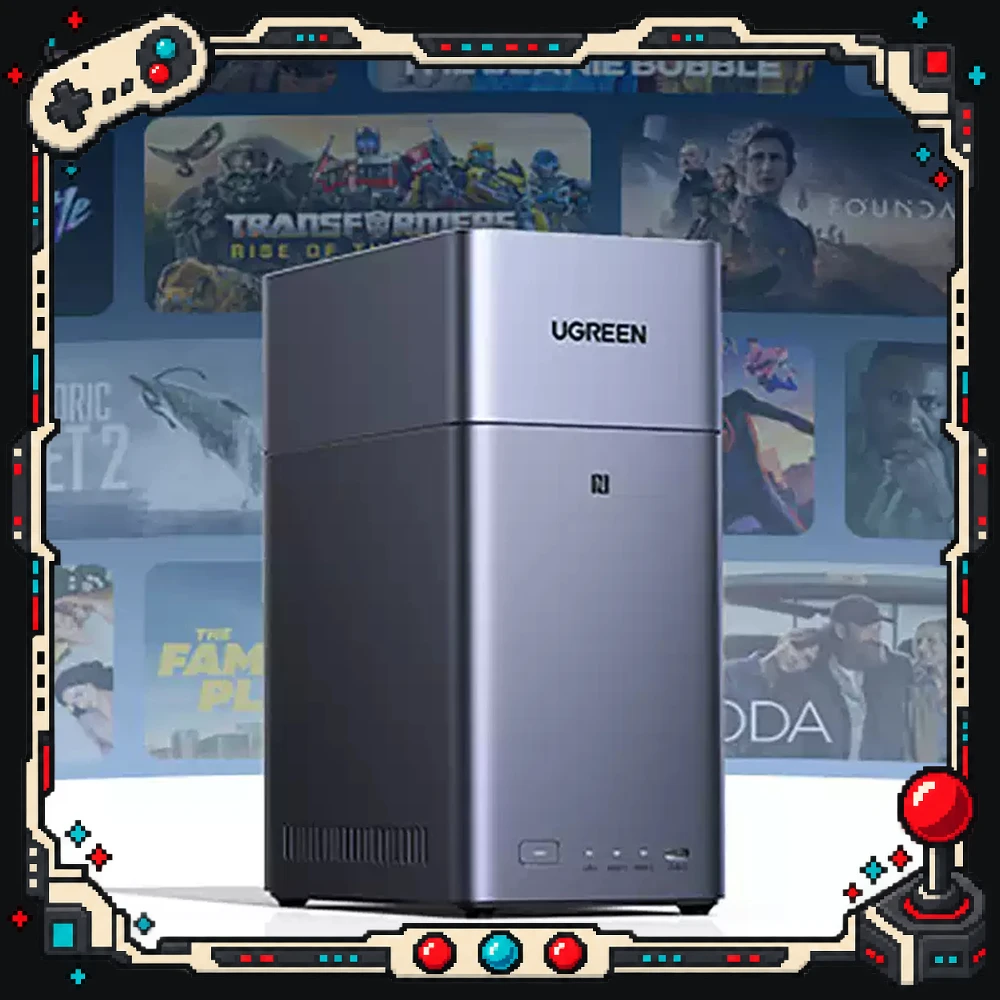 UGREEN 95678 NAS DH2300 2 Bay Diskless Network Storage RK3576 8GB LPDDR5 1GbE RAID 0 1 for 2.5 and 3.5 Inch SATA Drives