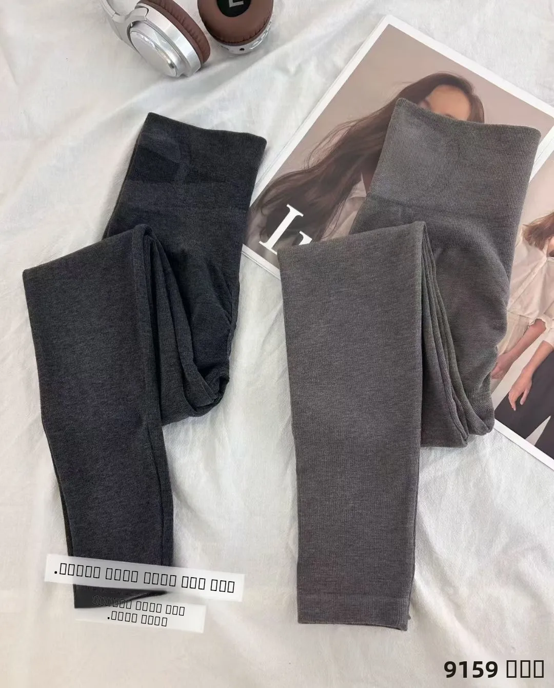 Beiraya ارتفاع الخصر سليم صالح الخريف الشتاء الحرارية بانت عالية عنق الرحم كامير apewear Thiened السراويل الدافئة للنساء #3