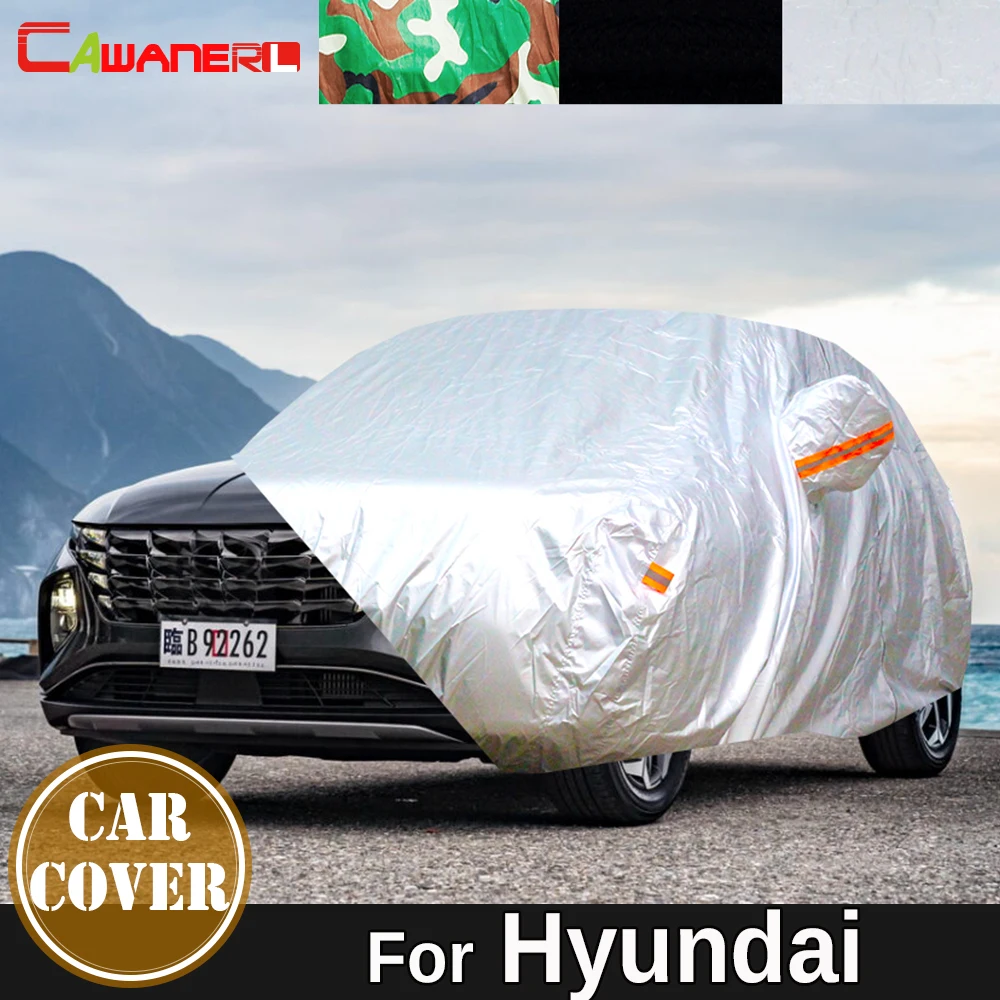 Full Car Cover Sun Rain Snow Scratch Prevent Cover For Hyundai Bayon Casper Creta Custin Trajet Tiburon ix20 Dynasty Elantra