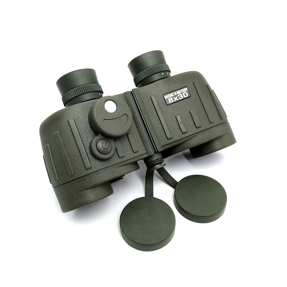Top Pick Optics 8x30 HD مناظير بحرية مضادة للضباب ومقاومة للماء مع جهاز تحديد المدى الداخلي والبوصلة