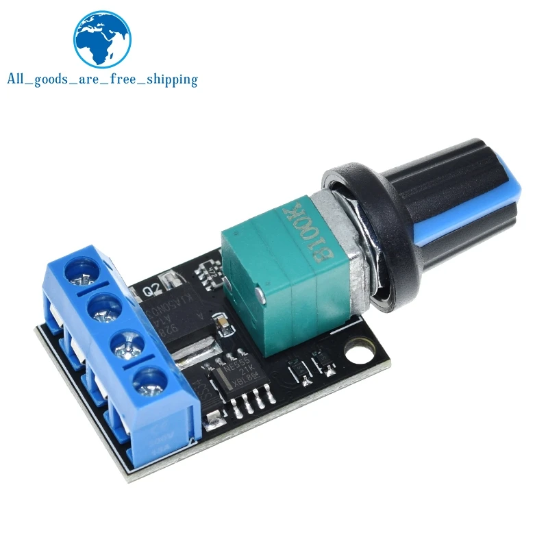 1/3PCS 5V 12V 10A Voltage Regulator PWM DC Motor Speed Controller Governor Stepless Speed Regulator LED Dimmer Power Controller image 5