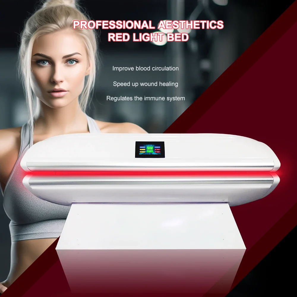 Suyzeko OEM Med Spa frequenza regolabile 5000hz letto per terapia della luce rossa 670nm 850nm LED Photon Therapy capsula di collagene