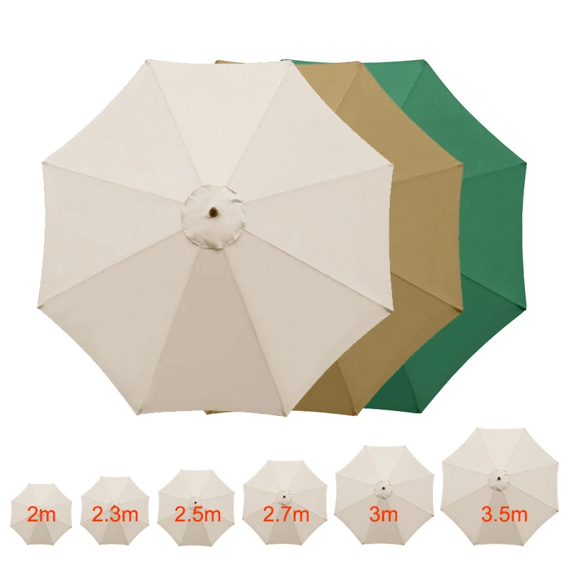 야외 파라솔 교체 가능 천, 비치 가든 카페 바 바나나 우산 탑 천, 거치대 없는 햇빛가리개 캐노피 천