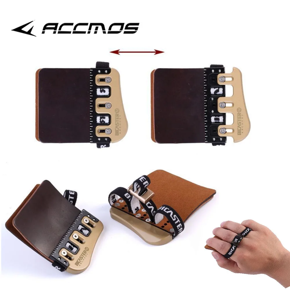 

Bicaster Archery Finger Tab Protector Barebow Finger Tab Left/Right hand Bow Hunting Accessory