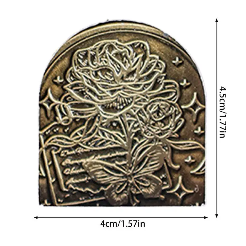 愛好家のためのビンテージメタルブックバインダー、ジャーナルクリップ、装飾的な請求書バインダー、旅行者、学生の文房具