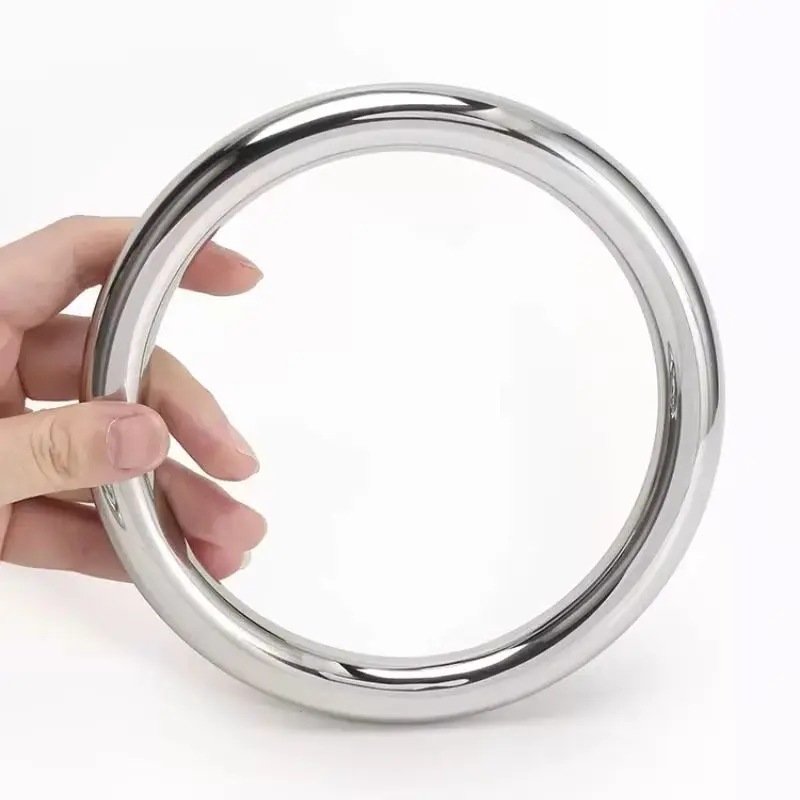 M3-M10 304 Stainless Steel Solid Seamless O Ring Heavy Duty Welded Round Rings For Rigging Marine Boat Hammock Yoga Hanging Ring