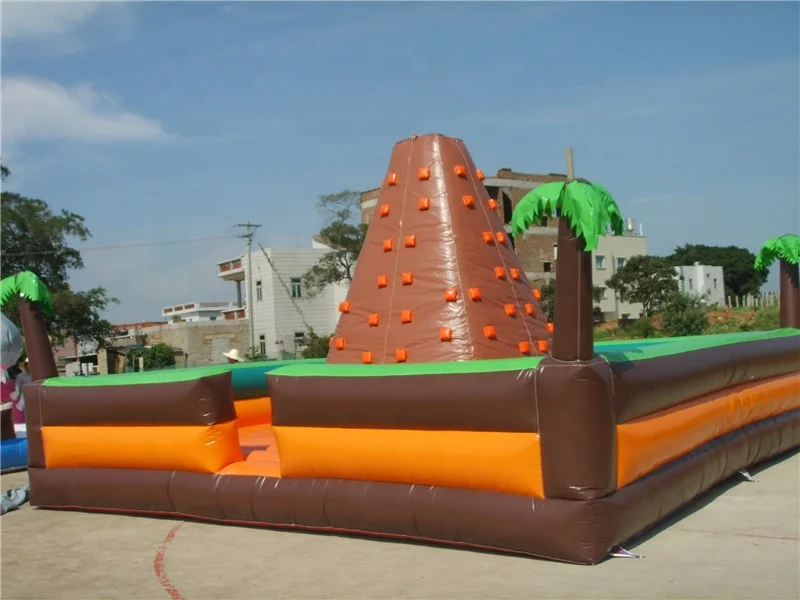 Inflatable rock climbing wall/ inflatable climbing jungle bounce/ inflatable rock climbing B6020