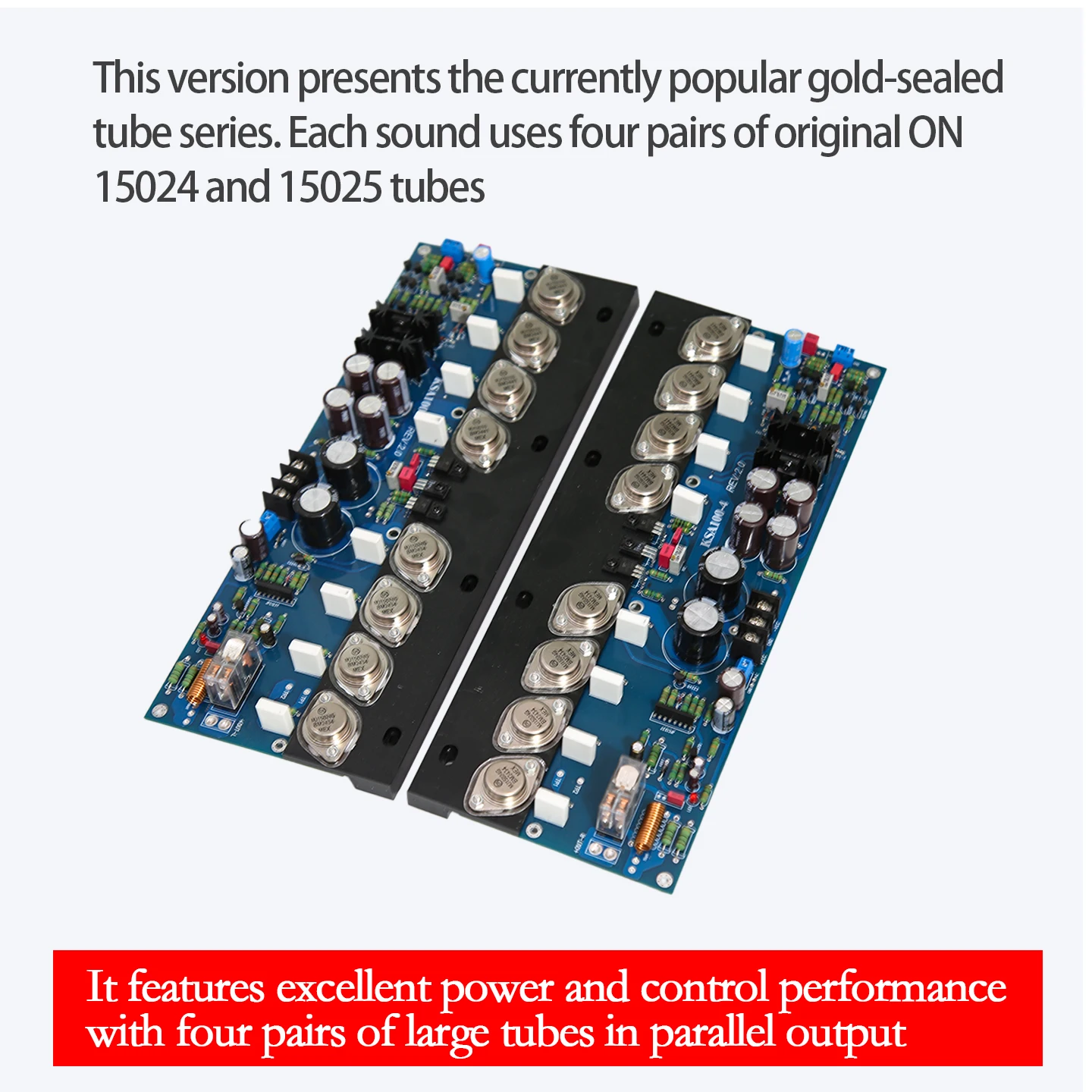 Ysaio Ksa100-4 Gold-Sealed Tube 8-Tube Amplifier Board, Audiophile Hifi Pure Power Amplifier Finished Board, Adjustable Class a view 2