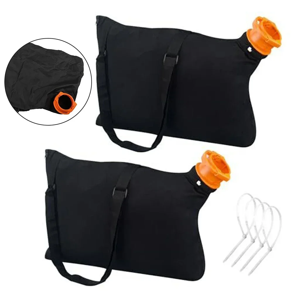 Leaf Collection Bag With Four Tie Straps Replacement For WORX WGBAG500 WG505 WG509 3-in-1 Blower 50026858 Tool Part Accessories