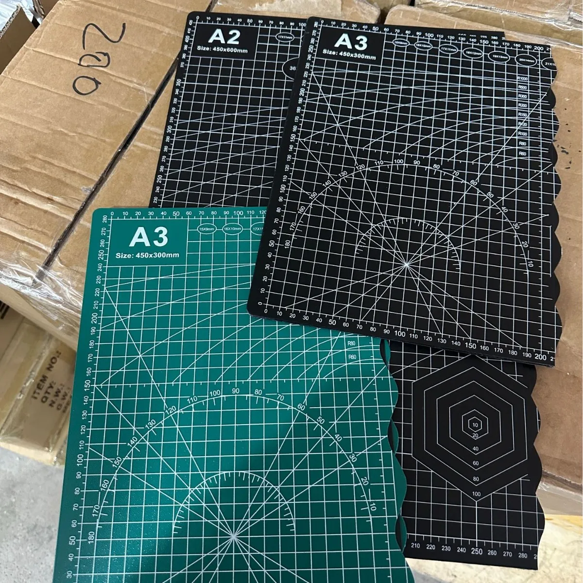 A3 إلى A4 وسادة قطع قابلة للطي على الوجهين سميكة PVC كبيرة لسطح المكتب أداة يدوية الصنع للوازم المكتبية والمدرسية