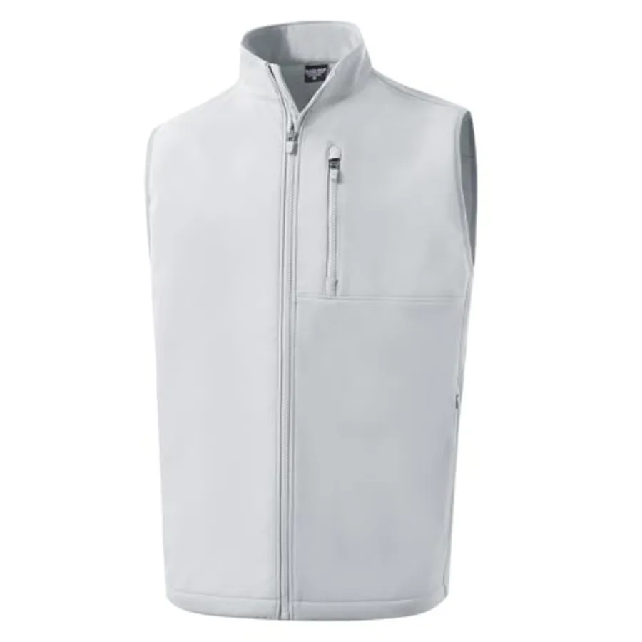 

M MAELREG Mens Vests Outerwear Windproof Lightweight Softshell Vests Zip Pockets Sports Sleeveless Jacket Golf Vests for Men