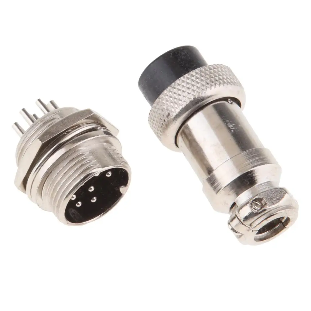 Metal Aviation Connector Plug 7 Pin Signal Socket Adapter for Electronic Instrument Navigation Use