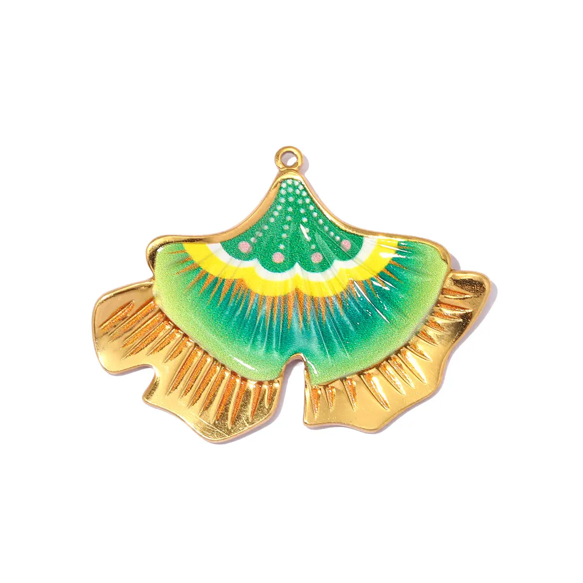 3pcs/Lot Stainless Steel Magpie Leaf DIY Charms Enamel Butterfly Starfish Necklace Pendant Woman Oval Evil Eye Jewelry Wholesale
