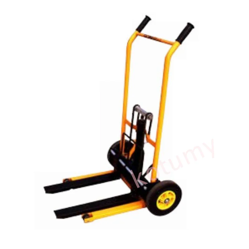 200kg load-bearing forklift, portable manual handling stacker, light and small household lift truck, hydraulic unloading