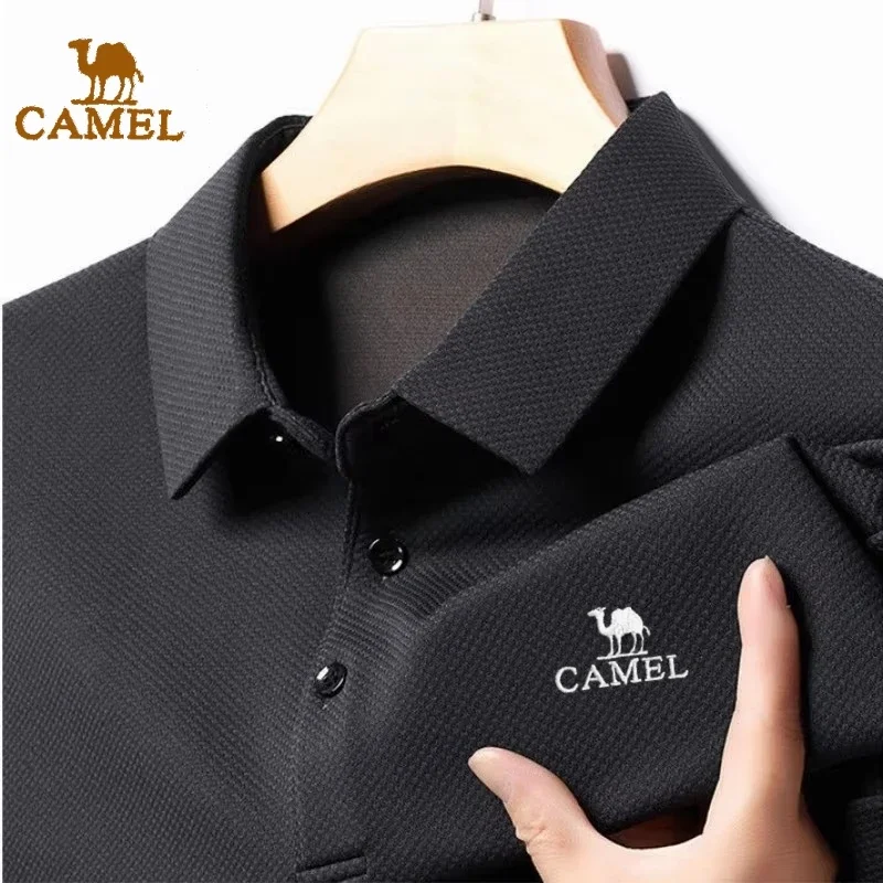 Spring and Autumn Men\'s High Quality Embroidered Long Sleeve Polo Shirt New Luxury Fashion Business Leisure Multi Functional Top