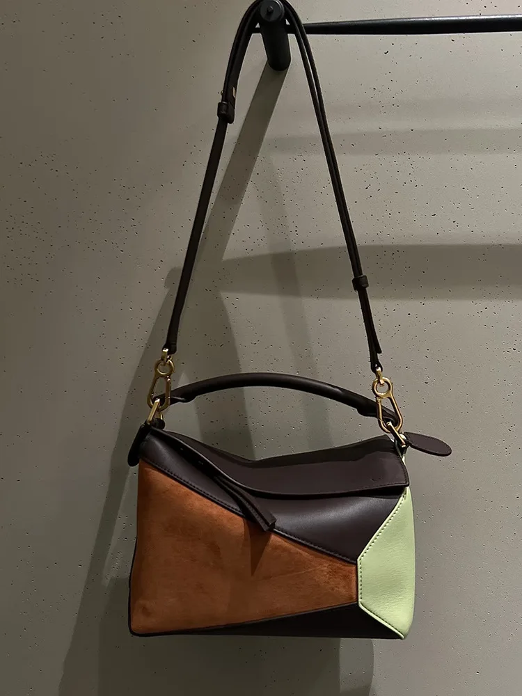 Minimalist Genuine Leather Crossbody Bag for Women