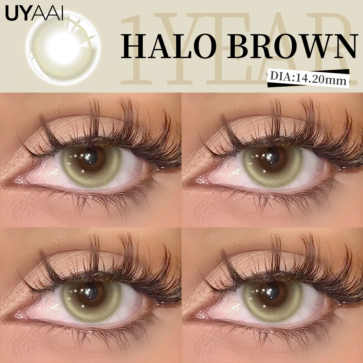 UYAAI 1 Pair Colored Contact Lenses for Eyes New Purple Lenses Cosmetics Blue Eye Lenses Color Natural Gray Lenses y2k Colorcon