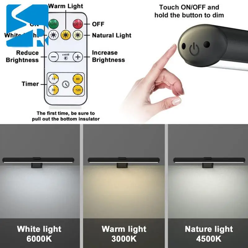 Barre Lumineuse LED Magnétique à Intensité Réglable, 3 Modes de Documents, Bras, Lampe de Lecture de oral et avec Télécommande