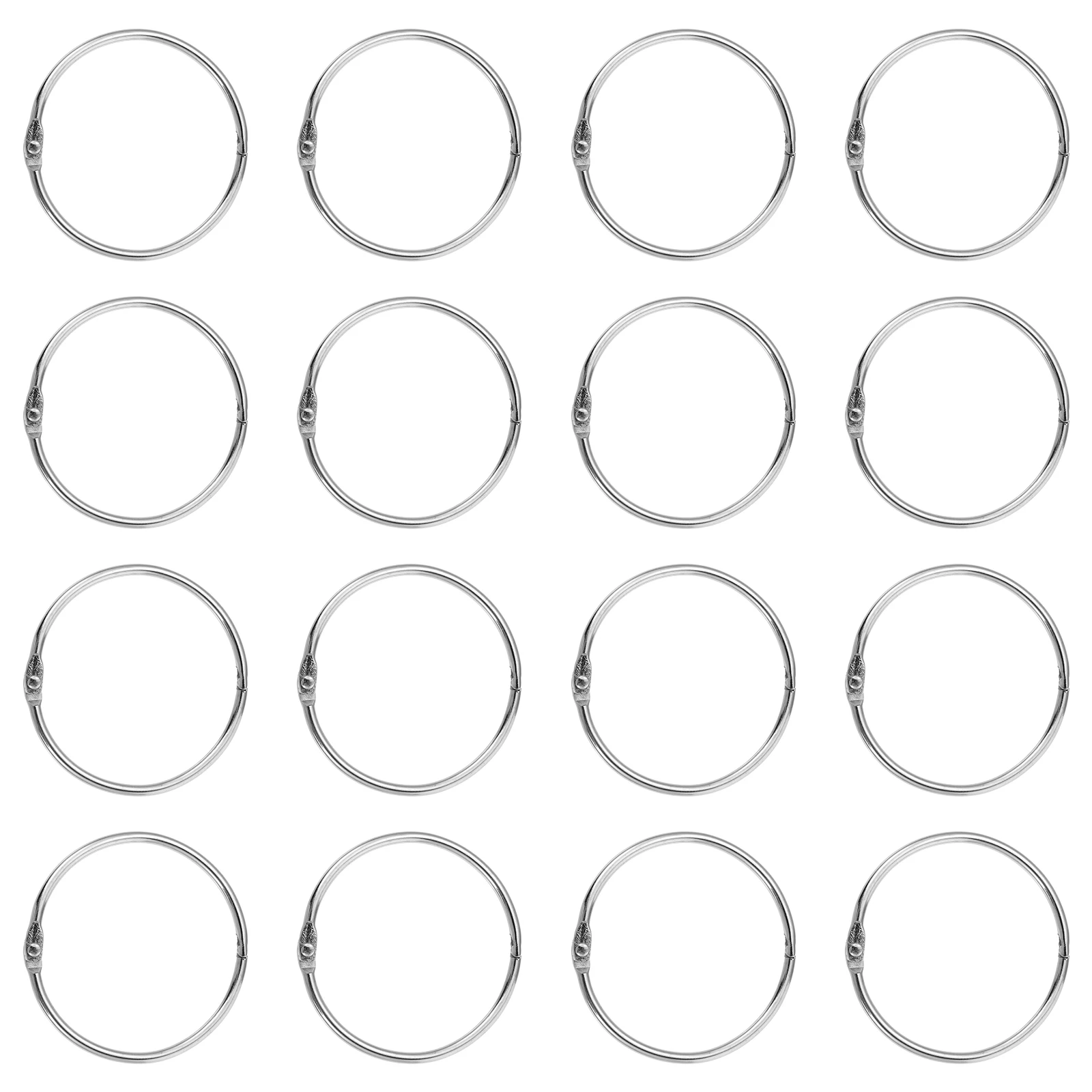 

24Pcs Shower Curtain Rings Chrome Plated Polished Finish Heavy Duty Smooth Slide Bathroom Rod Rings Household Decorative Curtain