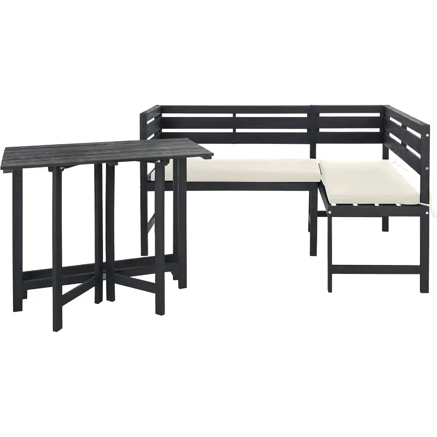 

Teak and Navy Balcony Corner Lounge Outdoor Set