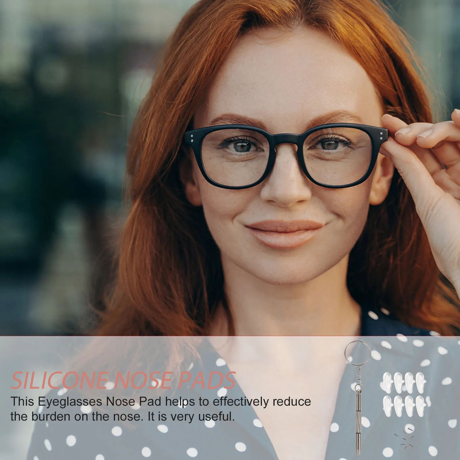 

1Set Premium Glasses Nose Grips Silicone Nose Cushions for Secure Fit No Pain Support Ideal for Daily Wear Optical Parts