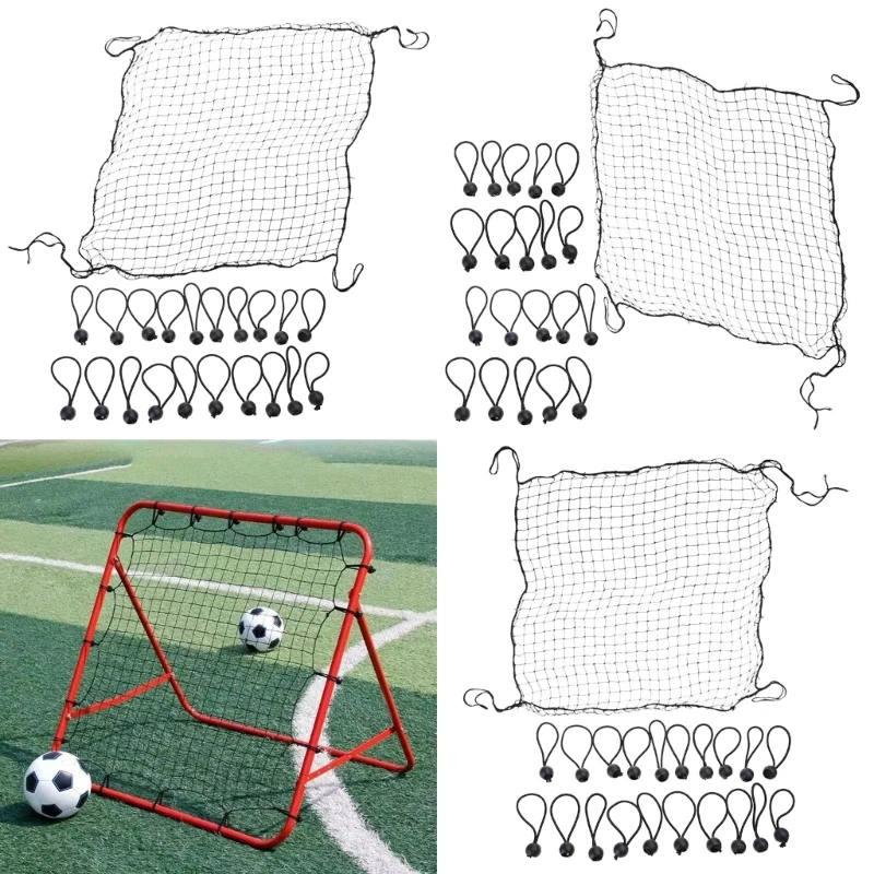 Bounces Back Soccer Net Soccer Rebounder Kickbacks Football Rebounds Net Football Training Equipment Easily to Install