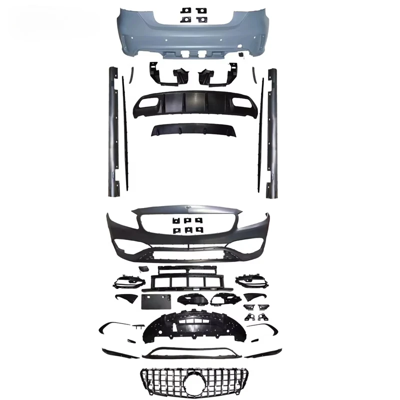 

2016-2018 Class W176 A45 Body Kit New Car Bumper Front Bumper Rear Bumper Grille Diffuser Side Skirt Modification