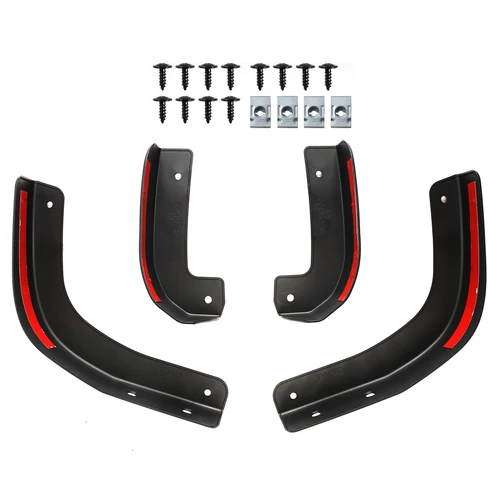 Imagen 2 del producto 4 Uds para Chevrolet Silverado 1500 2019 2020 2021-2025 guardabarros eliminar guardabarros