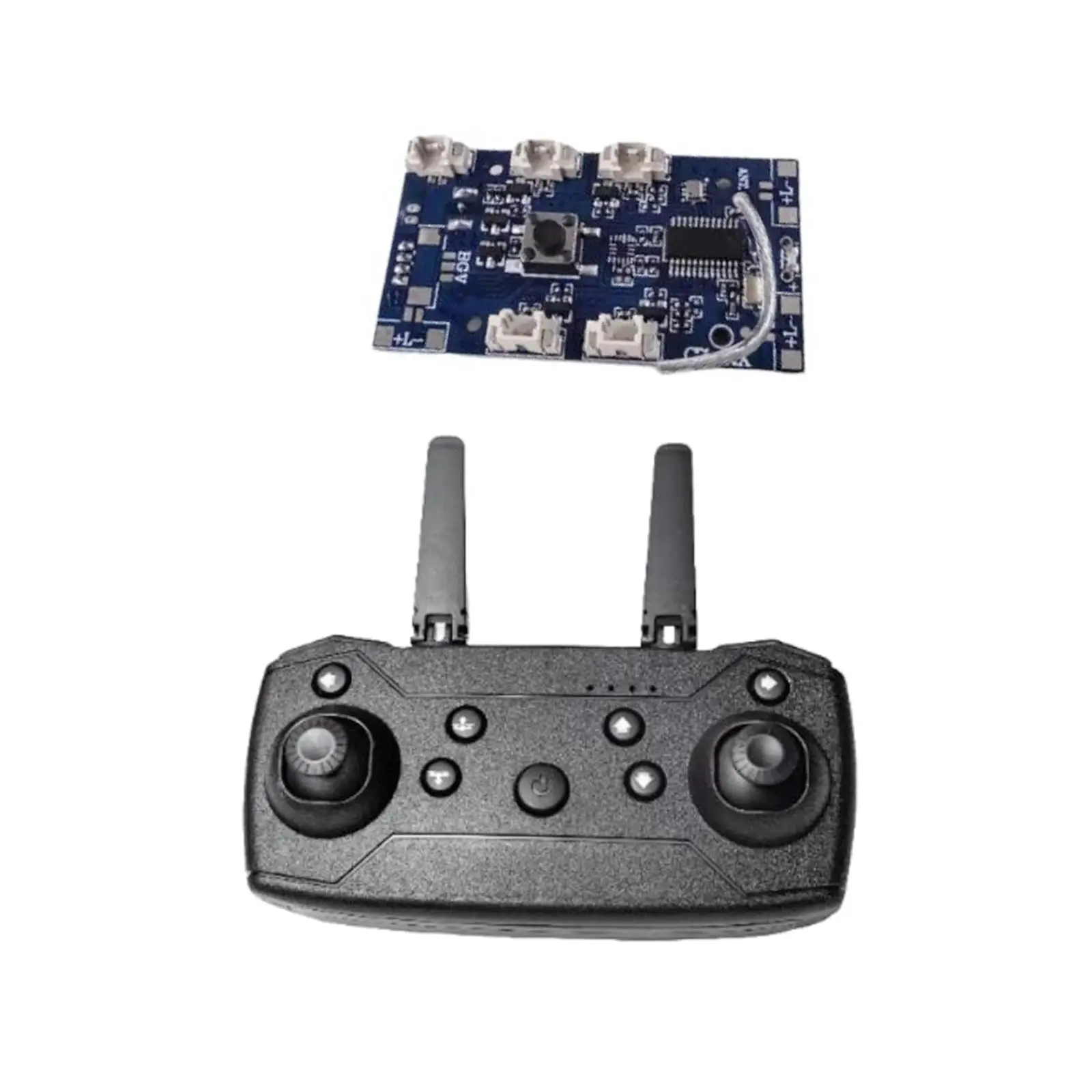 2x RC Drone Receiver Board and Remote Controller RC Quadcopter Drone Part for E88Pro E88 RC Quadcopter Plane Drone DIY Accessory