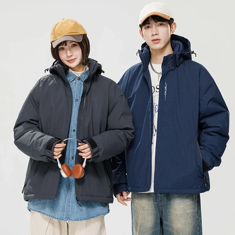 الرجال مقاوم للماء يندبروف معطف للرياضة النساء الشتاء في الهواء الطلق رشاقته الرياضة سترة واقية موضة عادية مقنع التخييم سترات دافئة