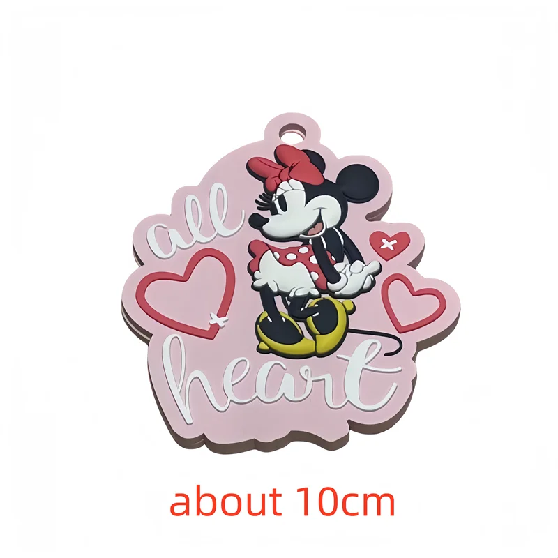 Mickey Mouse Toys Figure Daisy Duck Suitcase Backpack Pendant Decor Minnie Baggage Tag Couple Gift