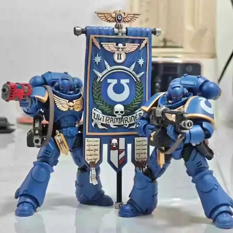 JOYTOY Warhammer 40000 1/18 escala Intercessor figura de acción conjunto de 4 juguetes de modelos coleccionables para regalo